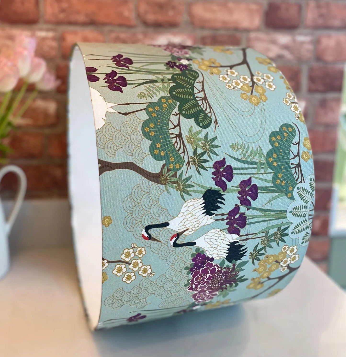 Sage Green Japanese Lamp Shade  | 40cm
