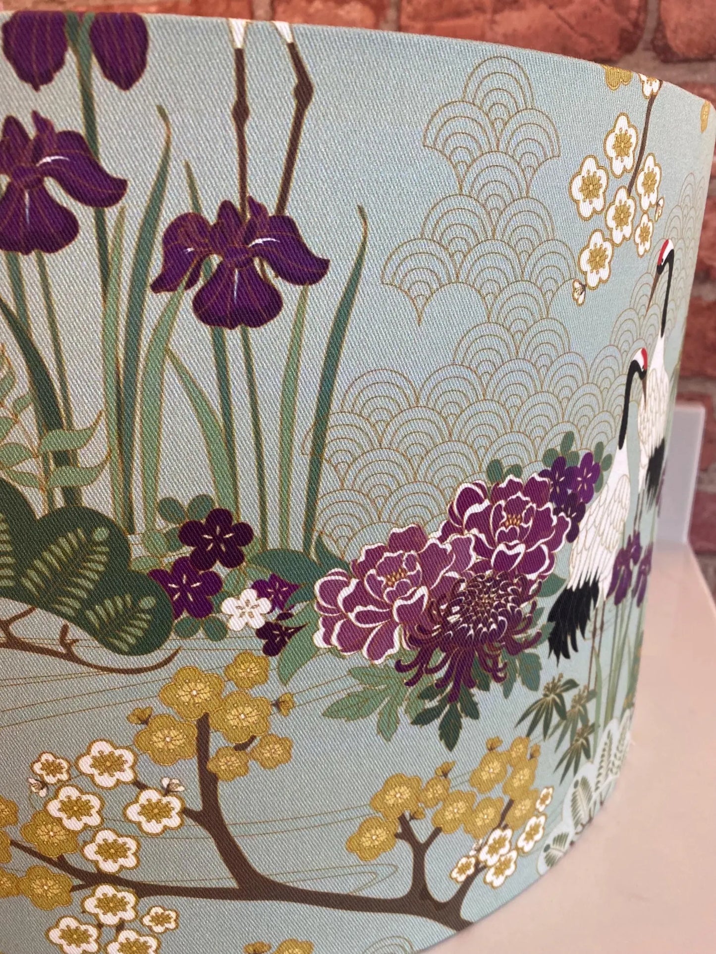 Sage Green Japanese Lamp Shade  | 40cm